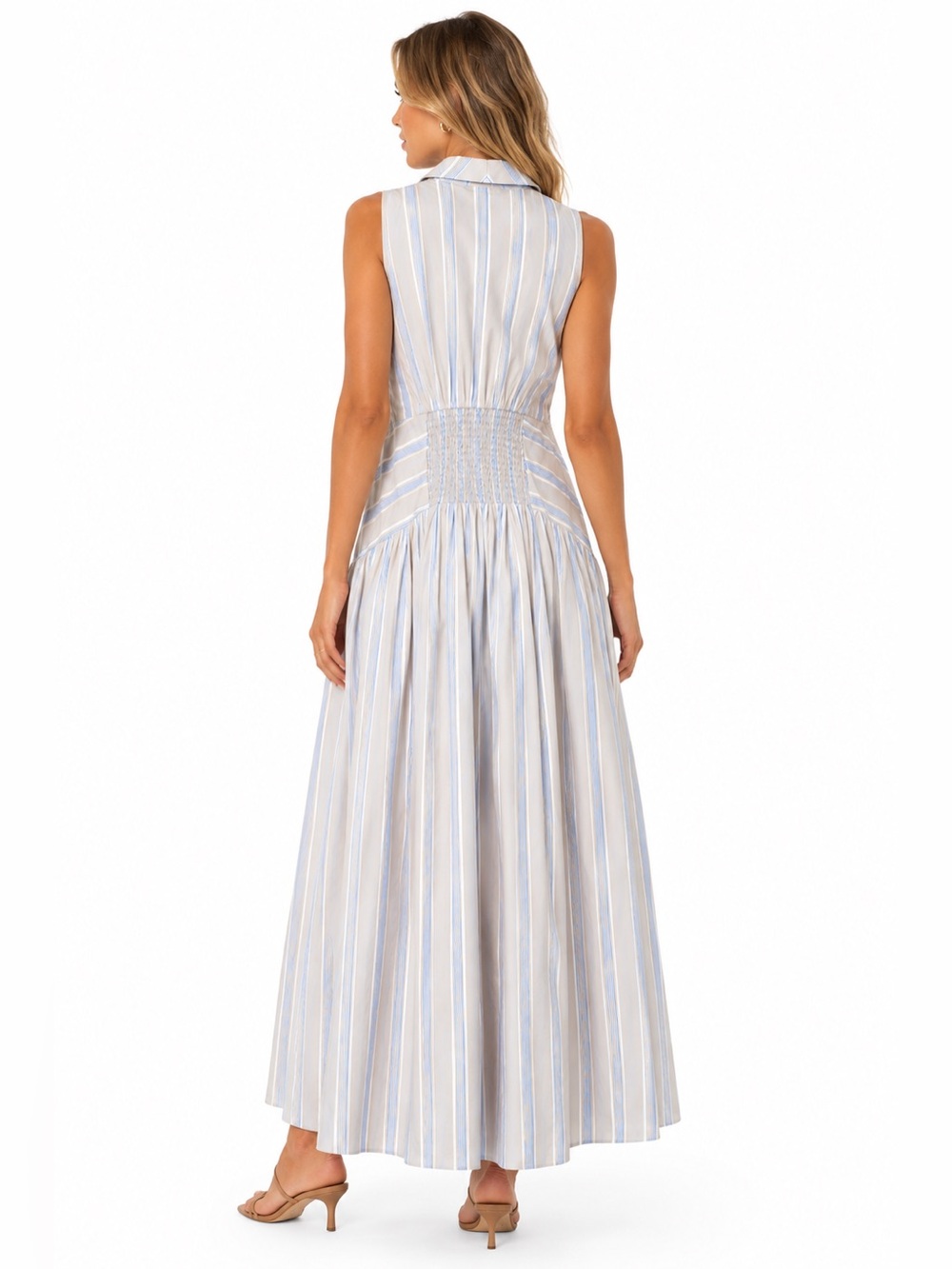 👗PARKER SLEEVELESS STRIPED MAXI 👗 - Picture 2 of 4